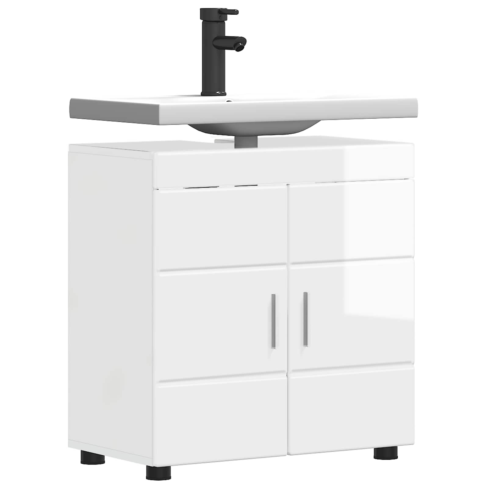 Badezimmermöbel-Set TULUM 2 pcs Weiß 60 x 34 x 63 cm