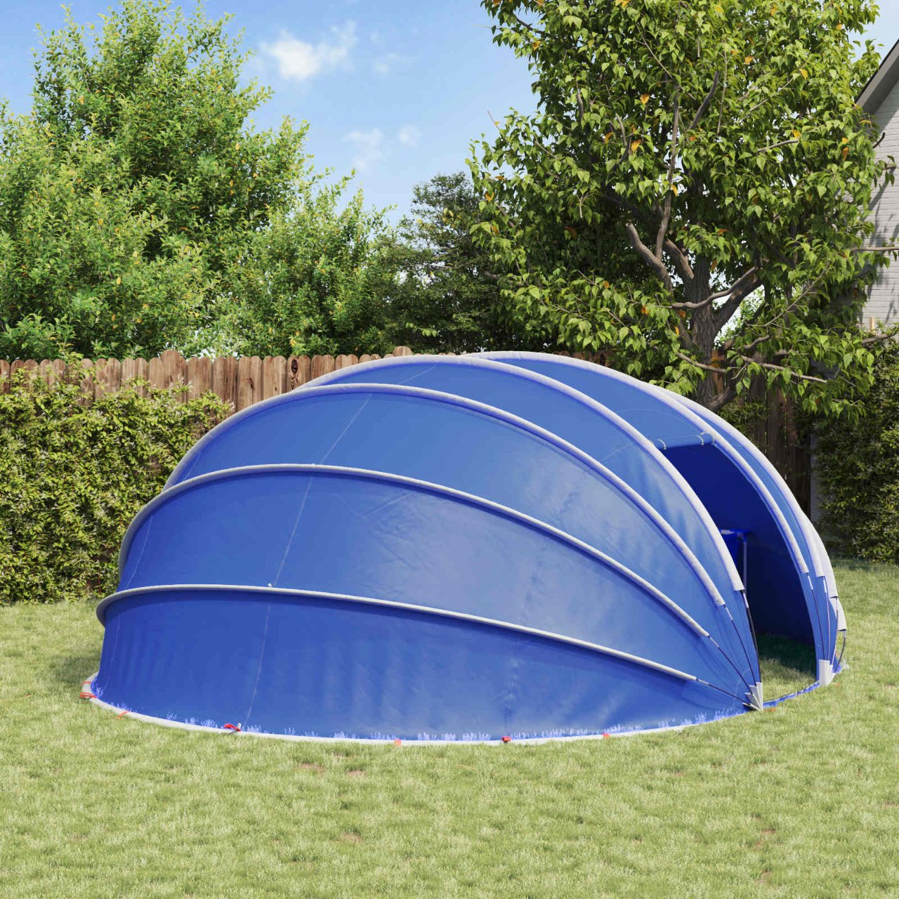 Poolzelt Kuppel 538 x 440 x 204 cm Azure Blau