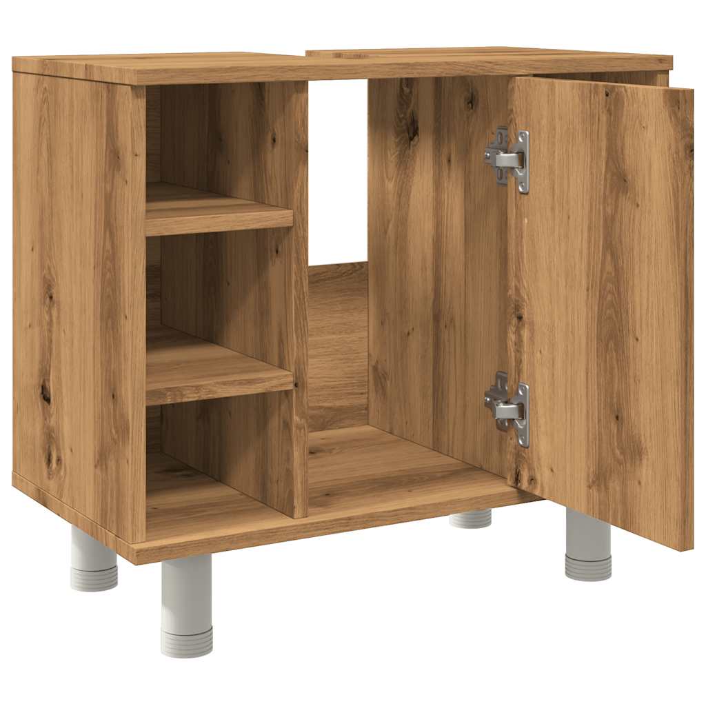 Badezimmerschrank Weiß 60x32x53,5 cm Holzwerkstoff