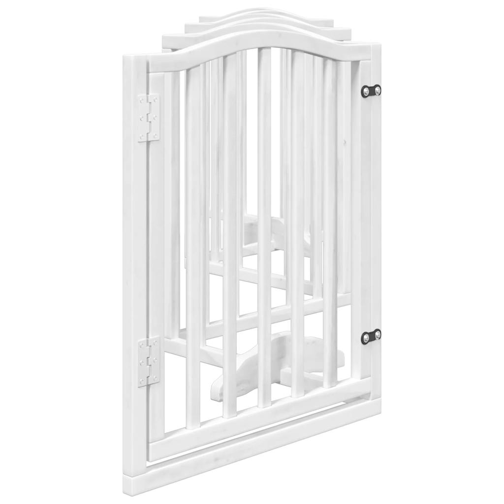 3-tlg. Hundetor Faltbar 150 cm Pappelholz
