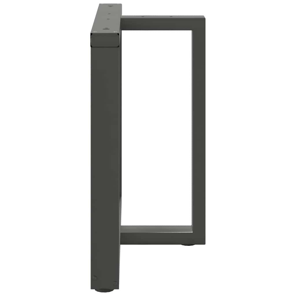 Couchtischbeine T-Form 2 Stk. Schwarz 30x25x(30-31) cm Stahl