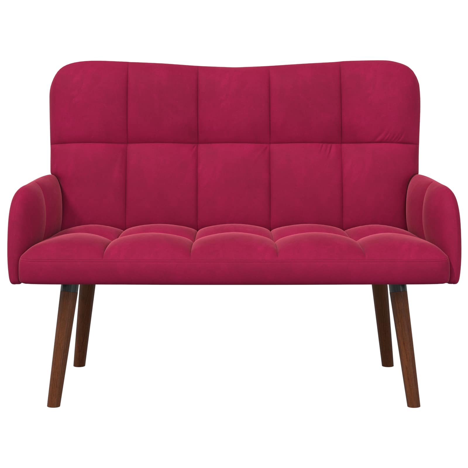 2-Sitzer Sofa Hellgrau 115 x 61 x 87 cm Samt (V)