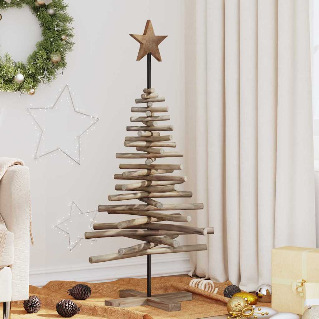 Weihnachtsbaum mit Ständer Braun 60 cm Massivholz Teak