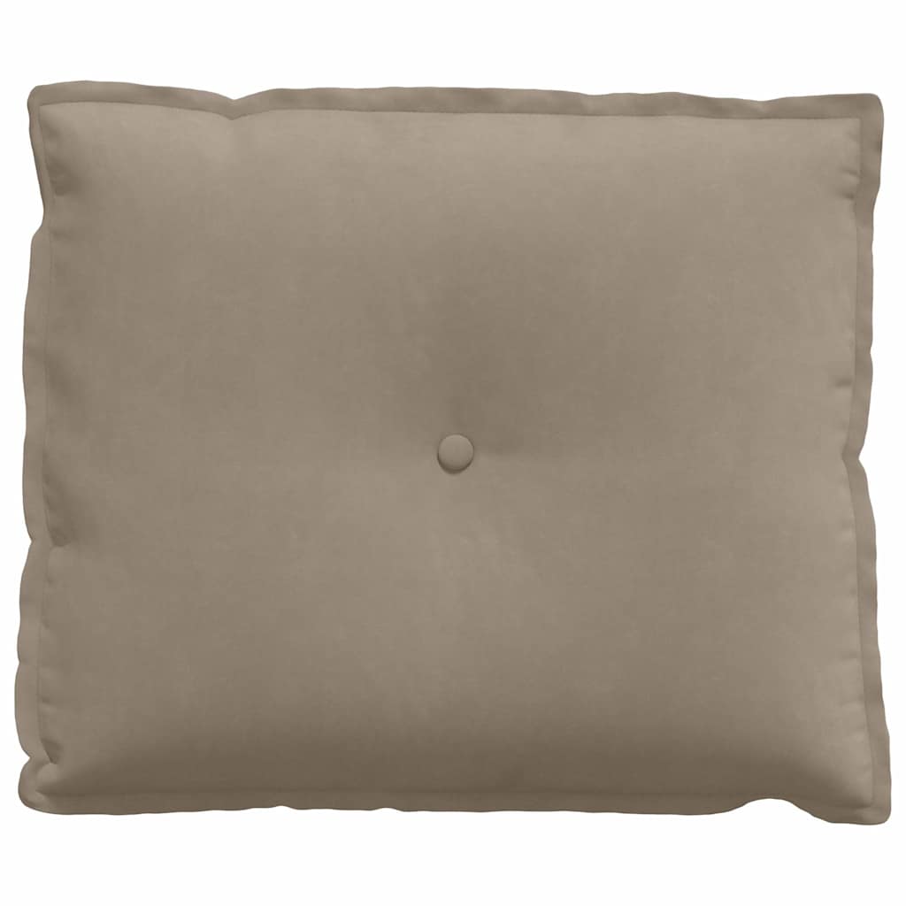 Rückenkissen Taupe 50 x 45 cm Mikrofaserstoff