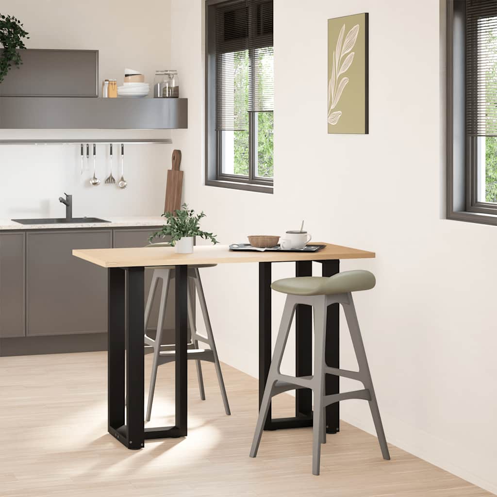 Couchtischbeine T-Form 2 Stk. Schwarz 30x25x(30-31) cm Stahl