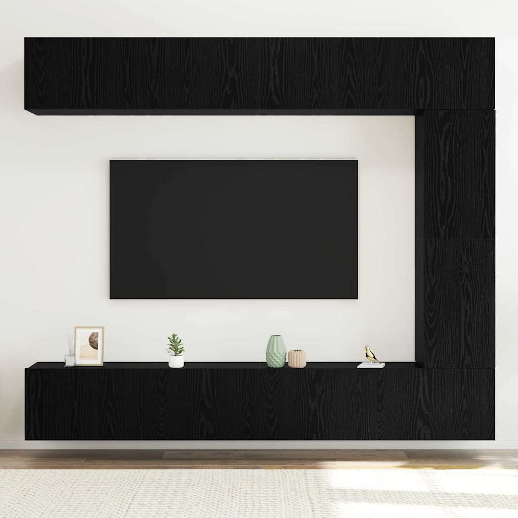 3-tlg. TV-Schrank-Set Weiß Holzwerkstoff