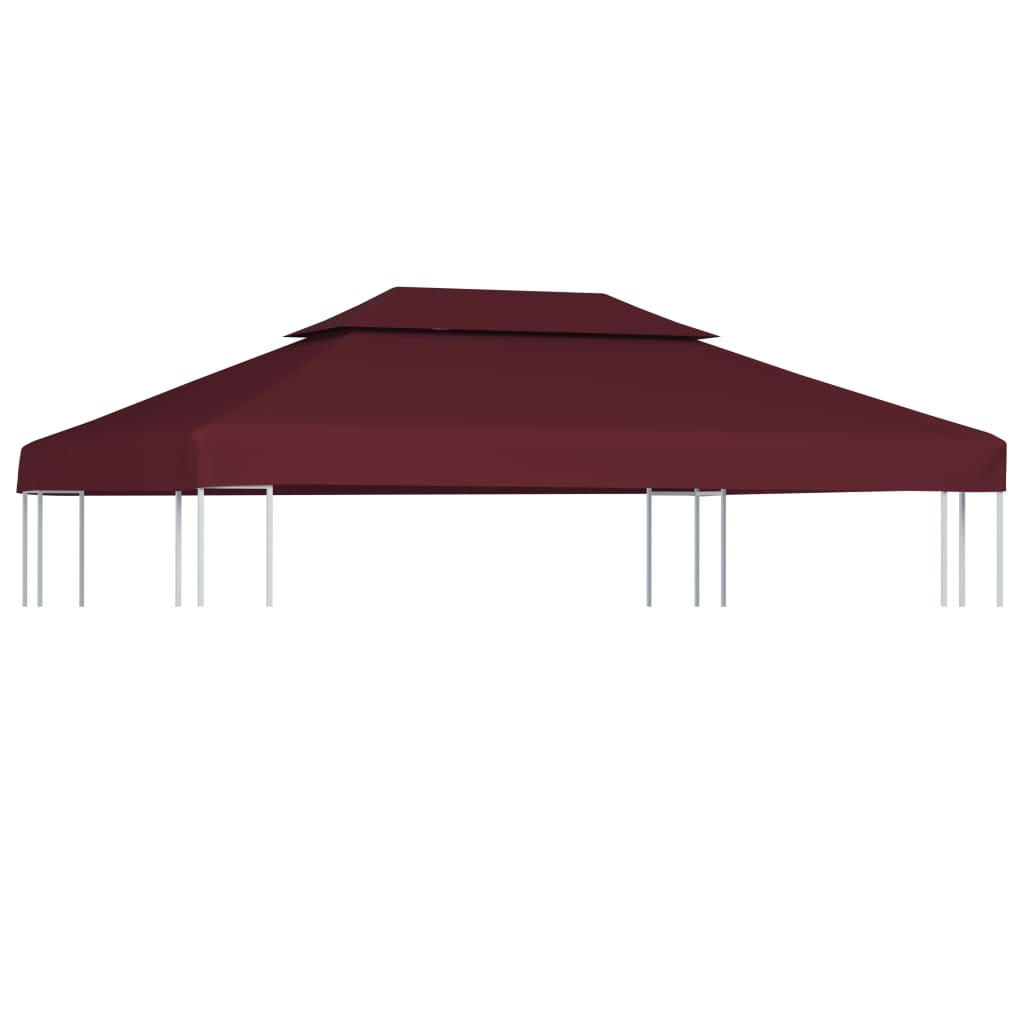 Pavillon-Dachplane mit Kaminabzug 310 g/m² 4x3 m Blau