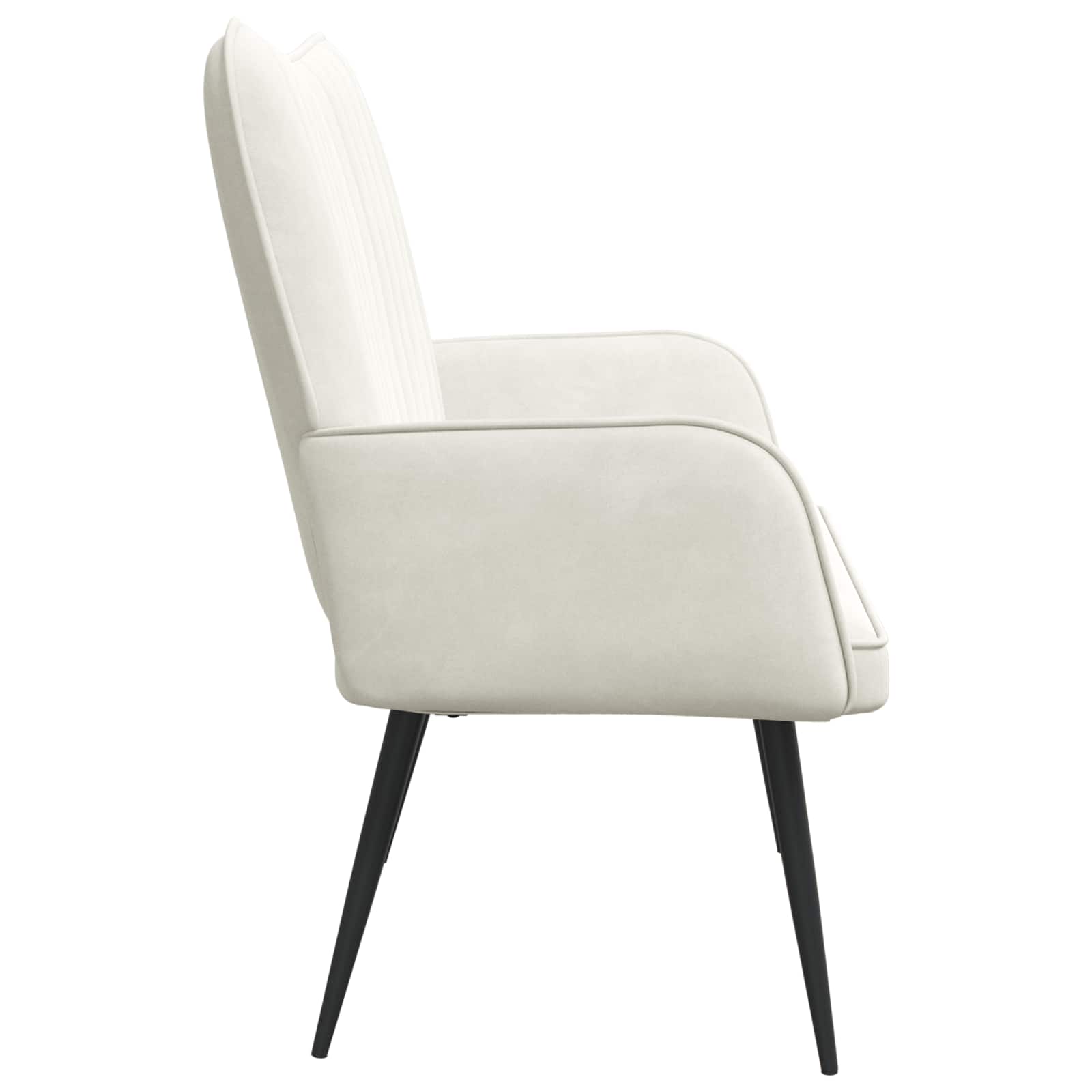 2-Sitzer Sofa Hellgrau 115 x 61 x 87 cm Samt (V)