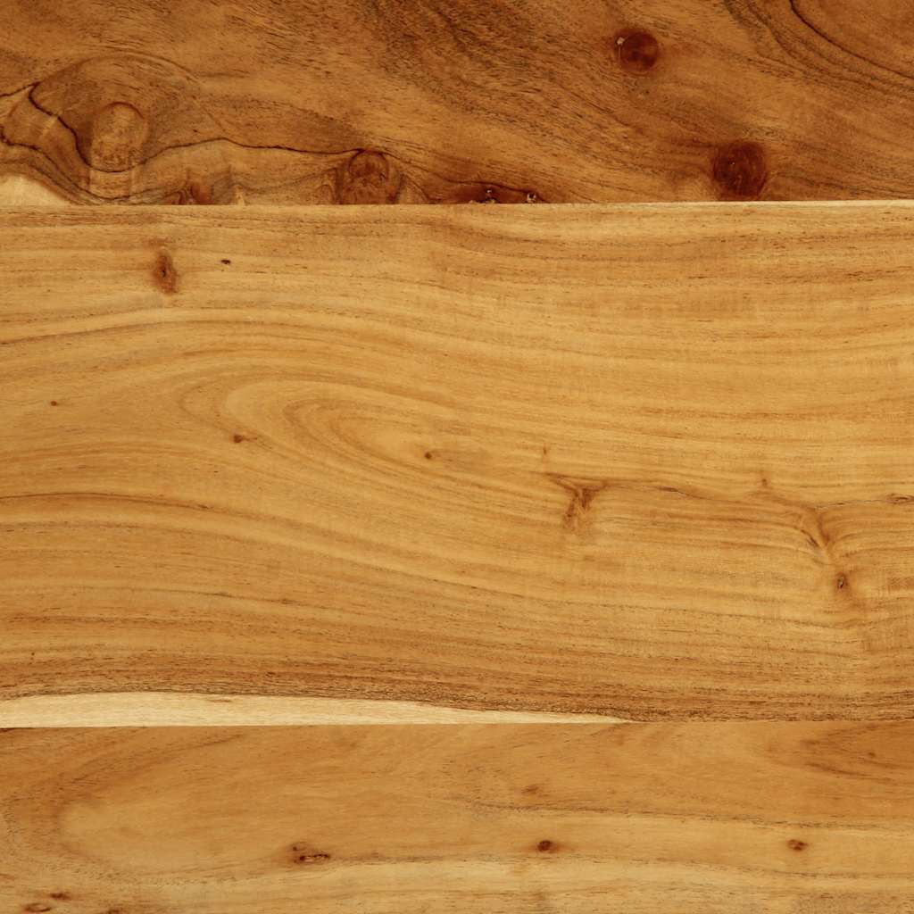 Kopfteil 100 cm Massivholz Mango und Eisen