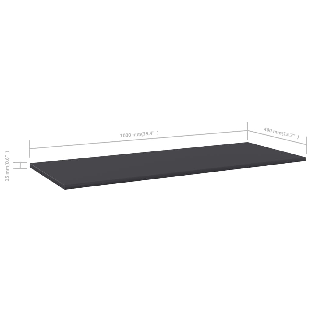 Bücherregal-Bretter 4 Stk. Weiß 40x10x1,5 cm Holzwerkstoff