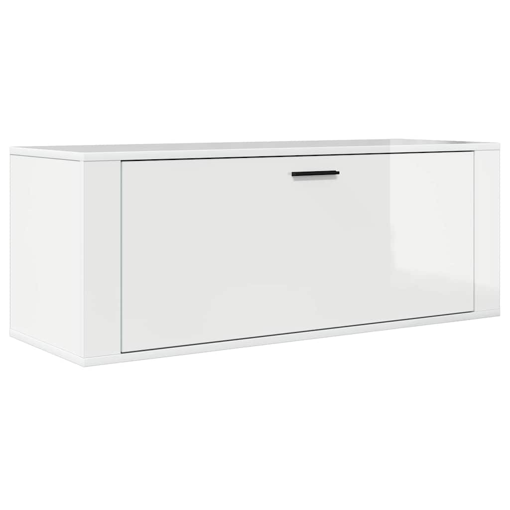 Wand-Schuhschrank Weiß 100x35x38 cm Holzwerkstoff