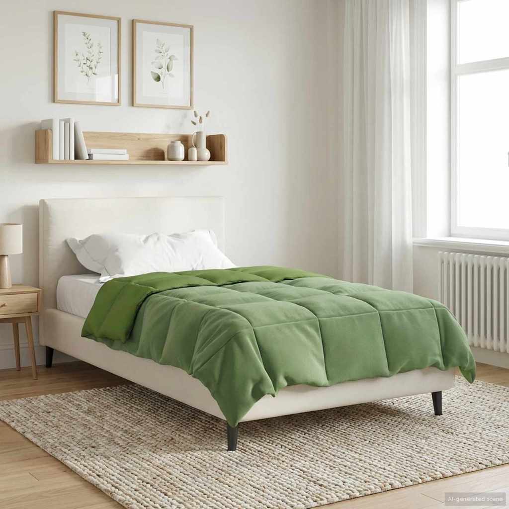 Winterbettdecke Gepolstert Anthrazit 240 x 260 cm Mikrofaser