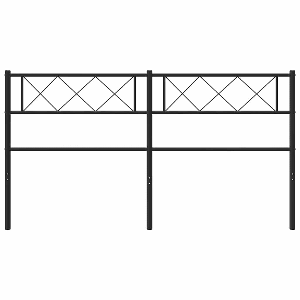 Ersatz-Kopfteil Metall Schwarz 100 cm