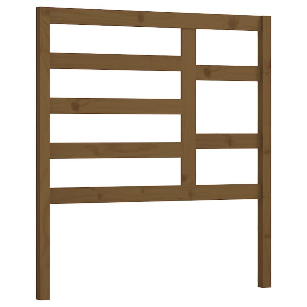 Bett-Kopfteil Grau 81x4x104 cm Massivholz Kiefer