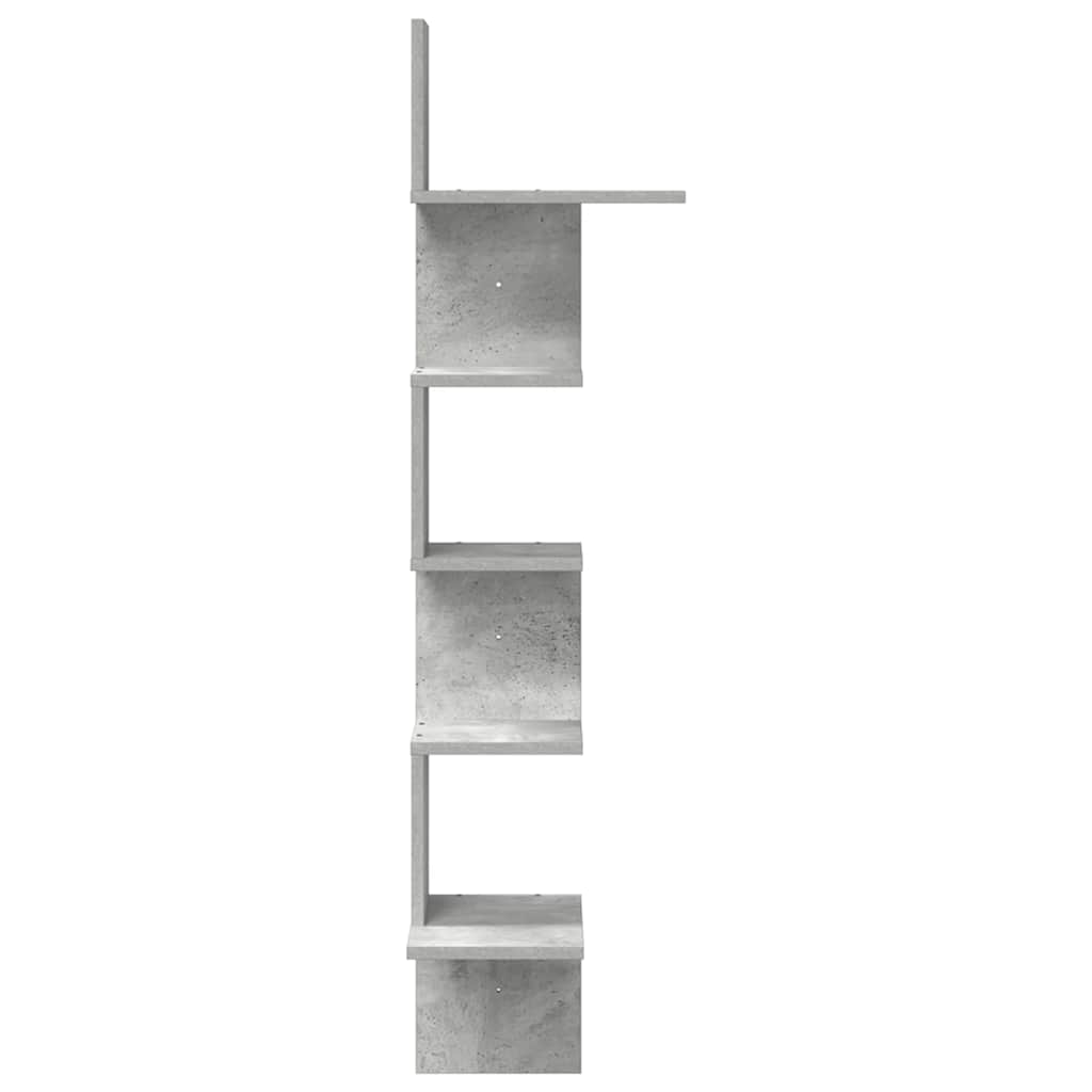 Wand-Eckregal Weiß 20x20x127,5 cm Holzwerkstoff