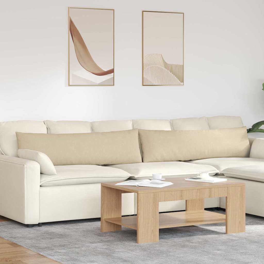 Sofakissen 2 pcs Hellgrau 50 x 30 cm Stoff