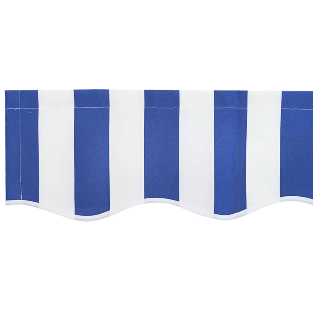 Markisenvolant Blau und Weiß Gestreift 3 m