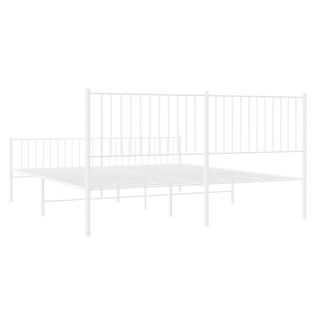 Bettgestell Metall Schwarz 75x190 cm