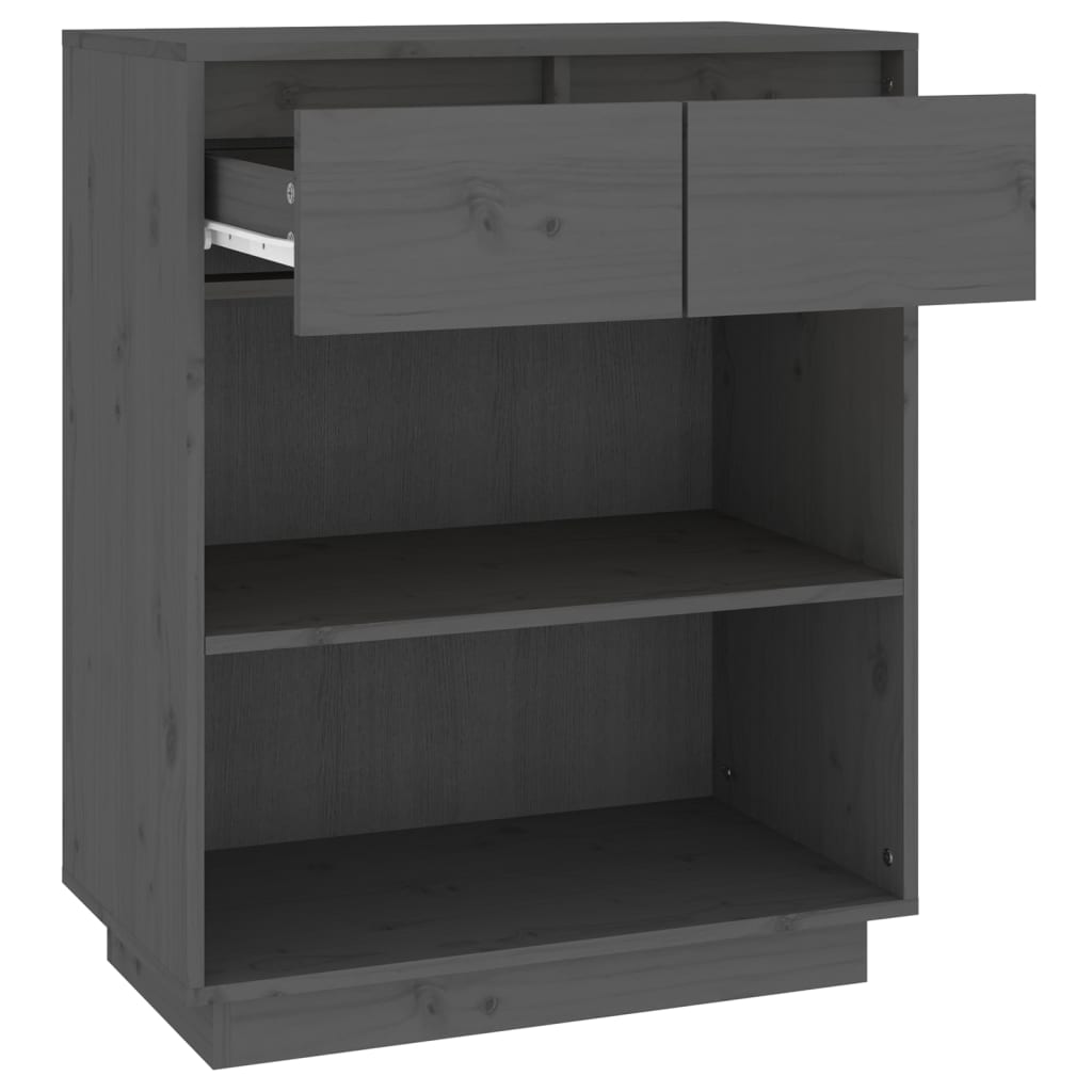Beistellschrank 60x34x75 cm Massivholz Kiefer