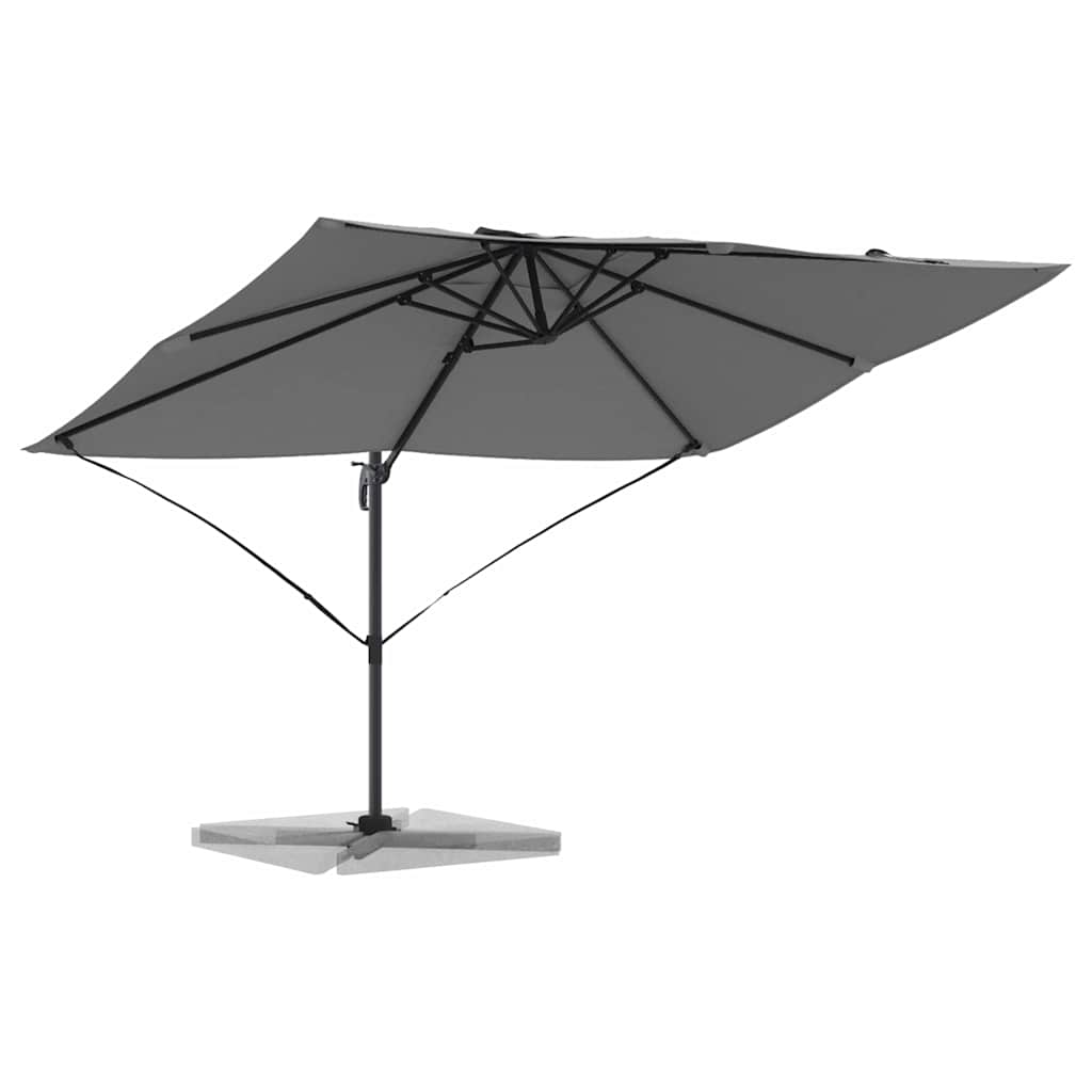 Sonnenschirm Sand 351 x 250 x 260 cm Polyester und Aluminium