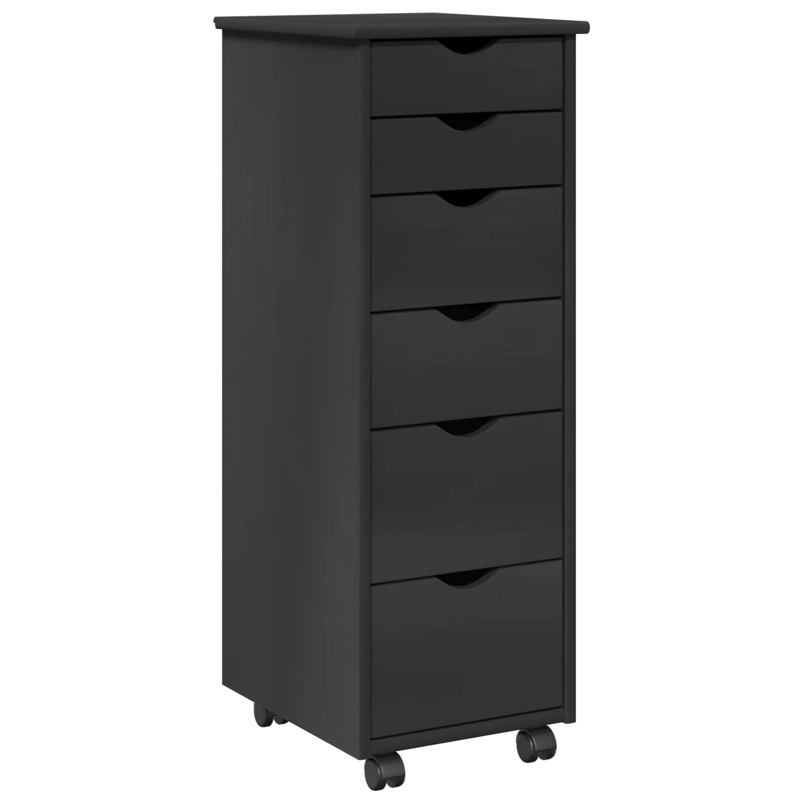 Rollschrank Honigbraun 34 x 39 x 93,5 cm Massivholz Kiefer