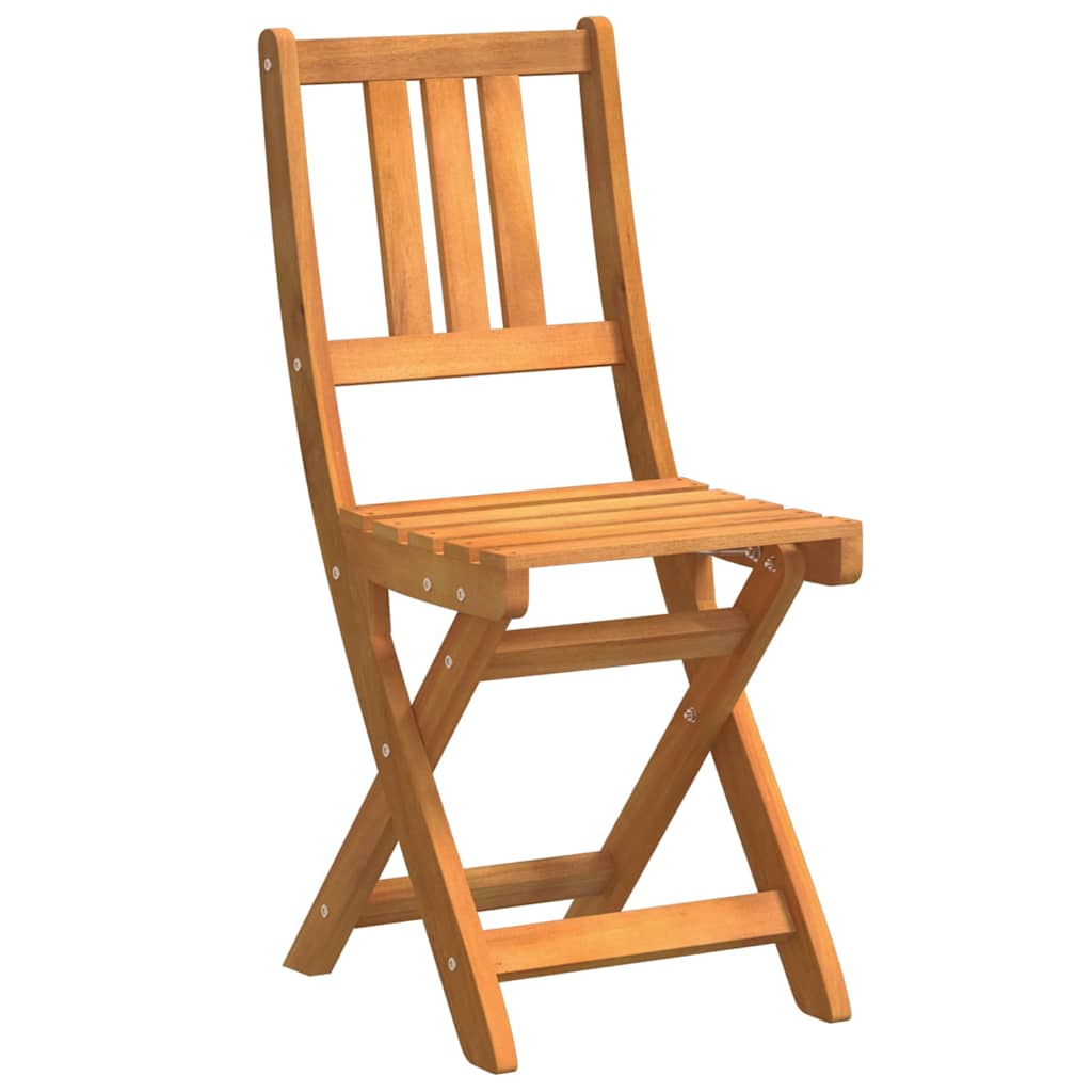 Außen Bistro-Stühle 6 pcs Natur Massivholz Akazie