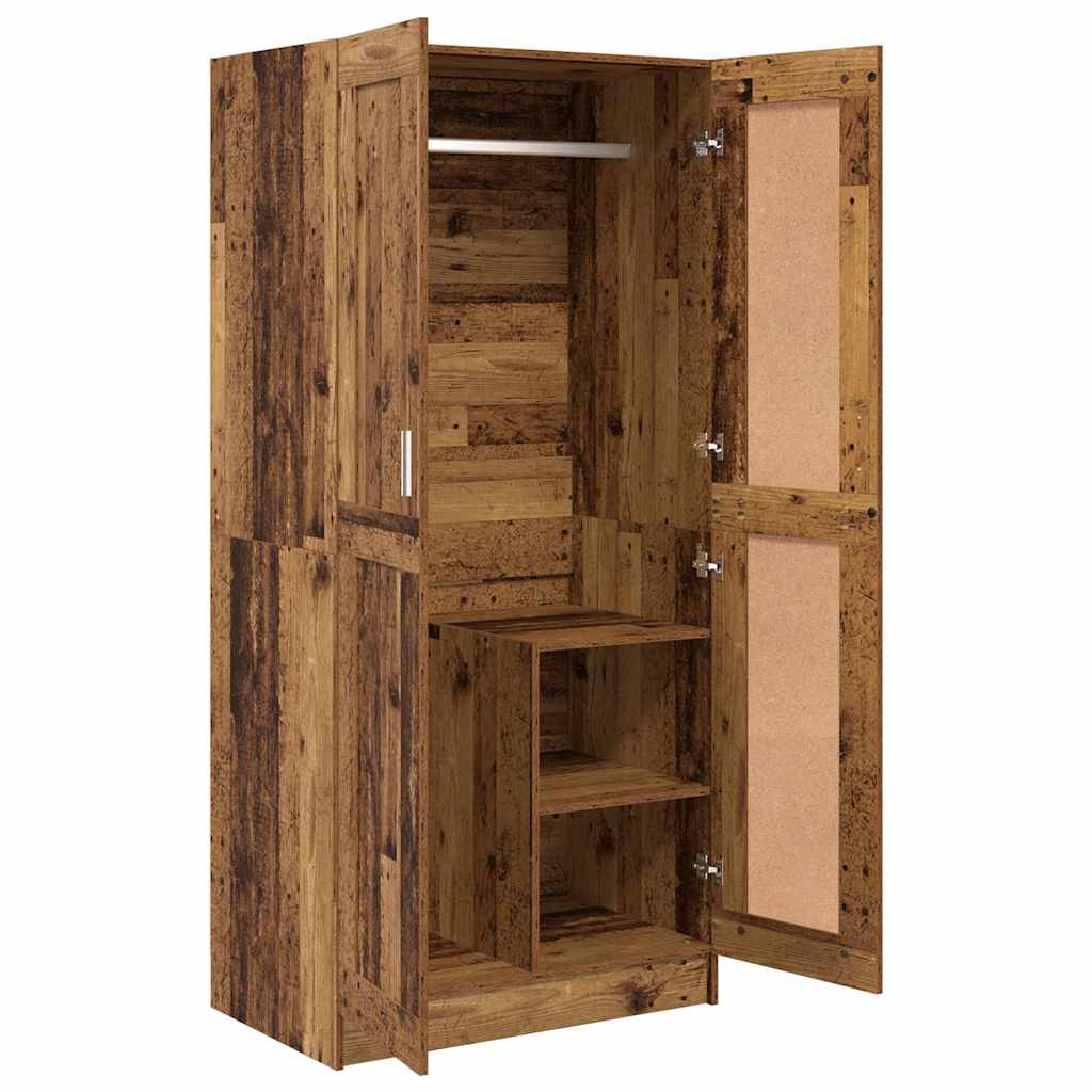 Kleiderschrank Weiß 82,5x51,5x180 cm Holzwerkstoff