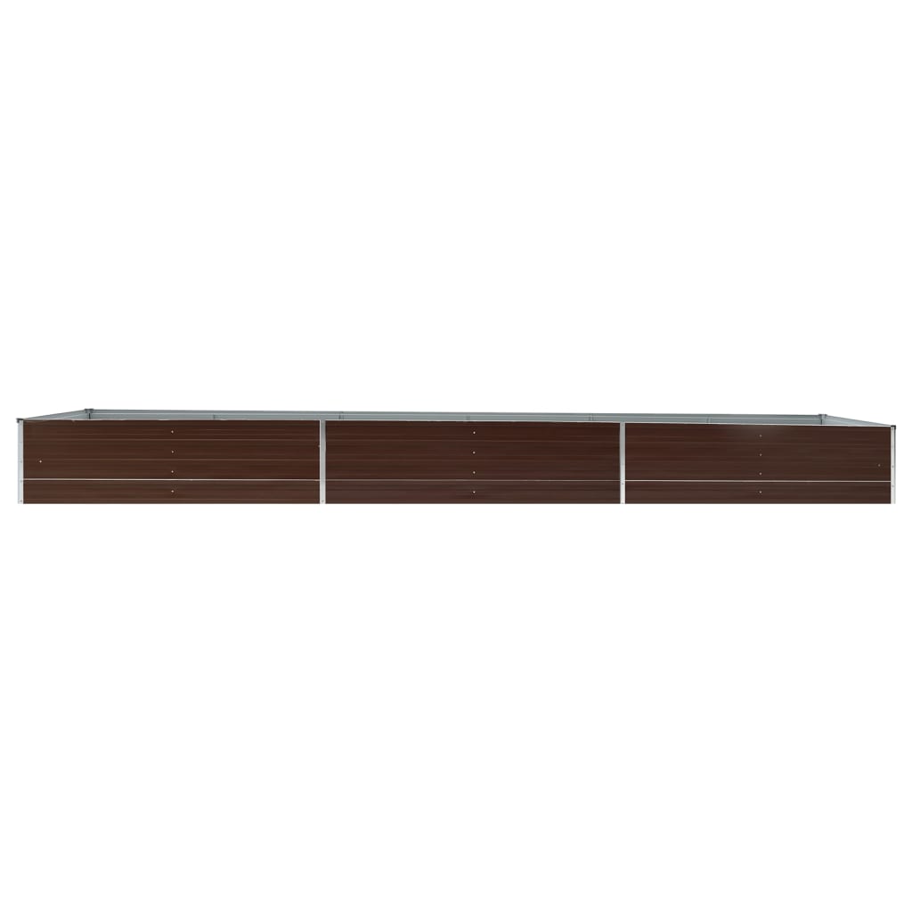 Hochbeet Braun 160 x 80 x 77 cm Verzinkter Stahl