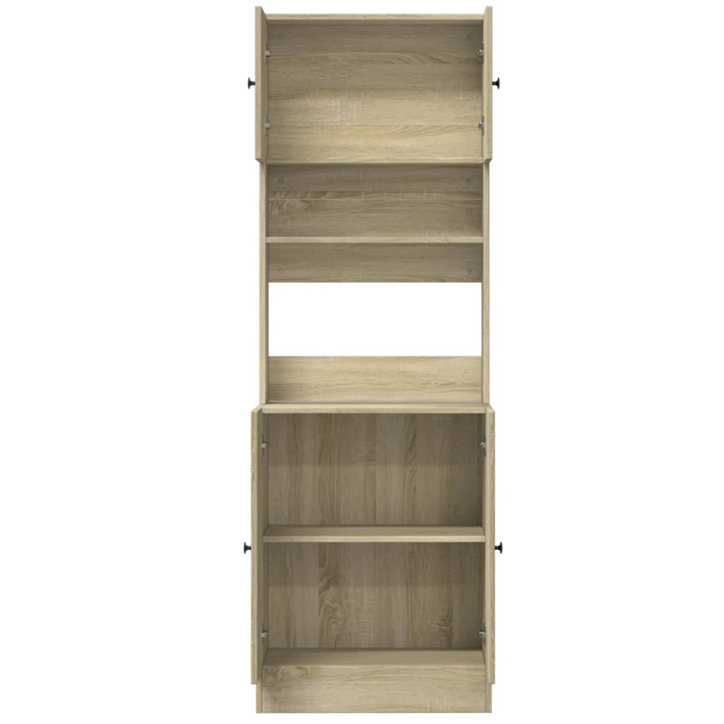 Küchenschrank Weiß 60x50x180 cm Holzwerkstoff