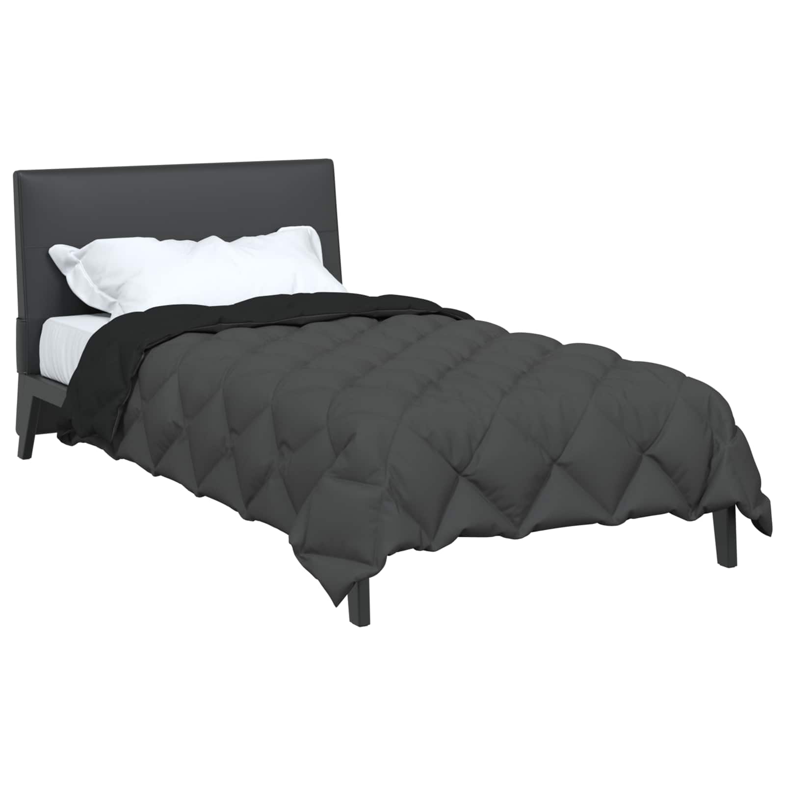 Winterbettdecke Anthrazit 135 x 200 cm Mikrofaser