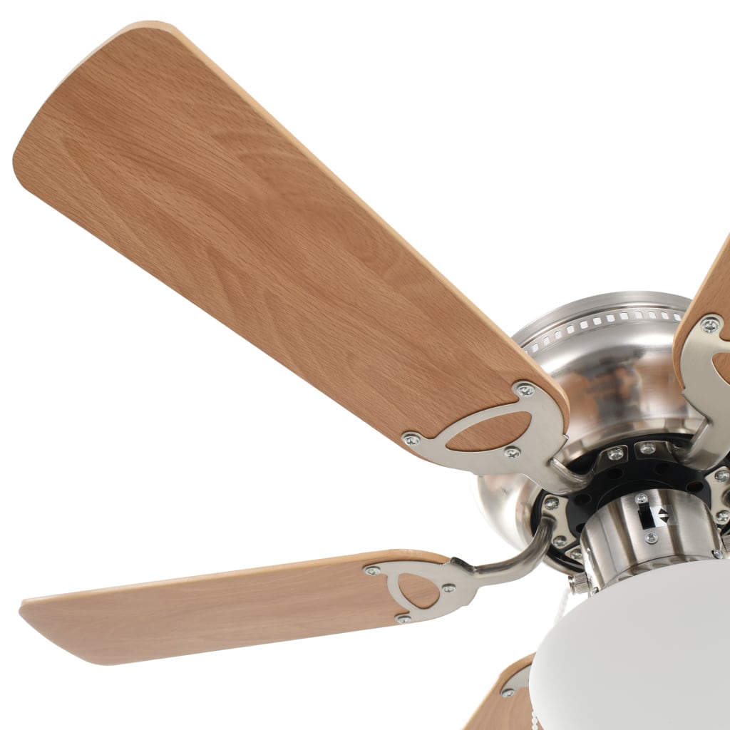 Deckenventilator mit Licht und Fernbedienung Ø 130 cm Weiß