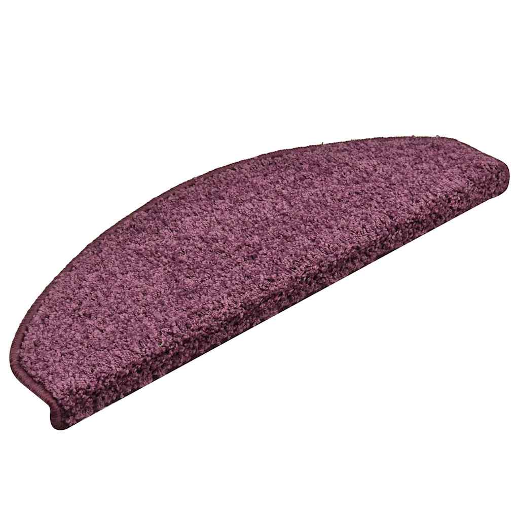 Stufenmatten 15 Stk. 56x17x3 cm Grau Halbrund