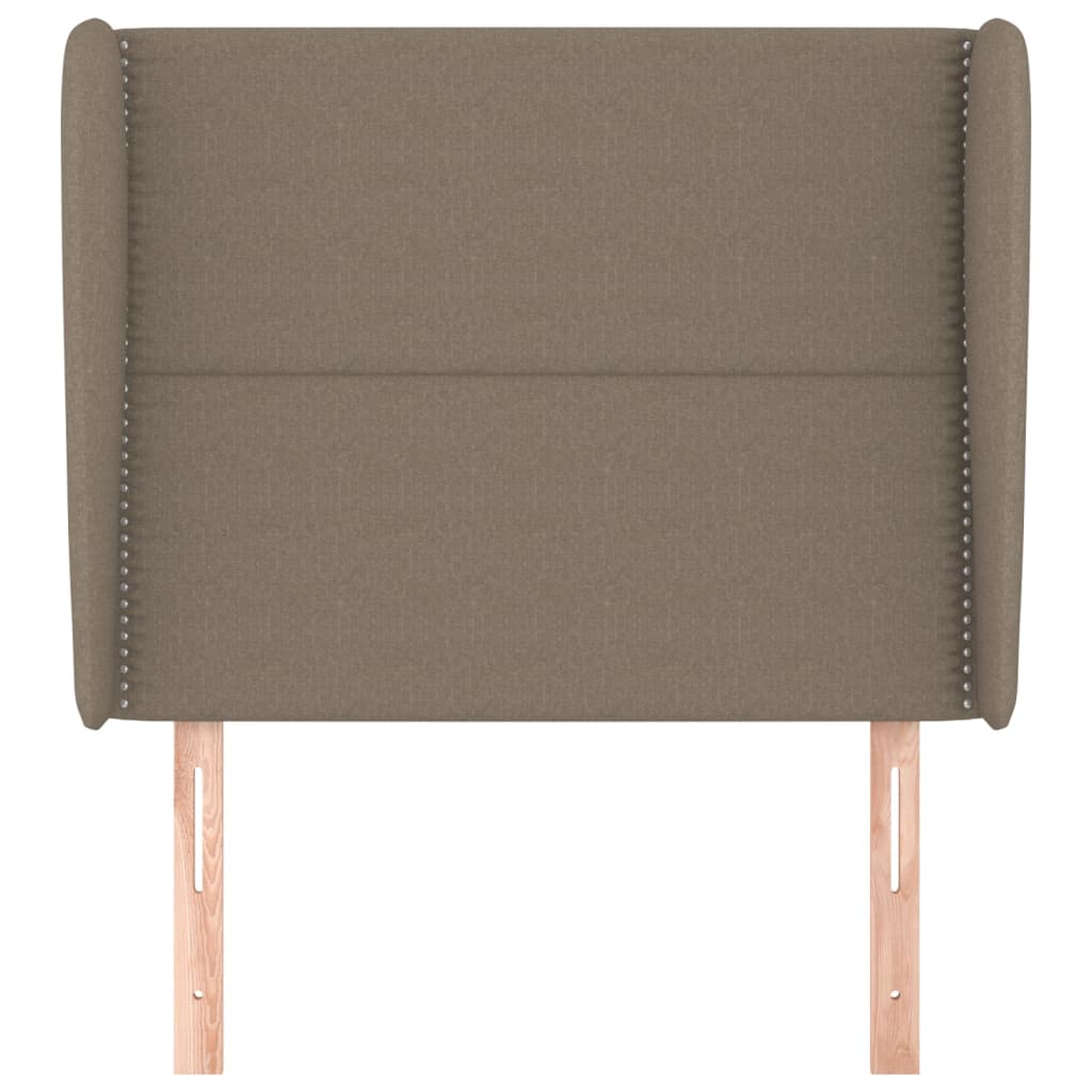 Kopfteil mit Ohren Dunkelgrau 83x23x78/88 cm Stoff