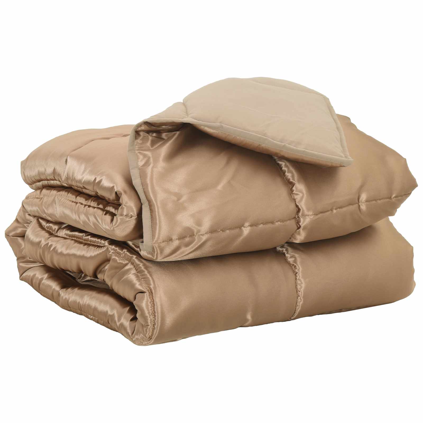 Ganzjahresbettdecke Gold 135 x 200 cm Satin und Mikrofaser