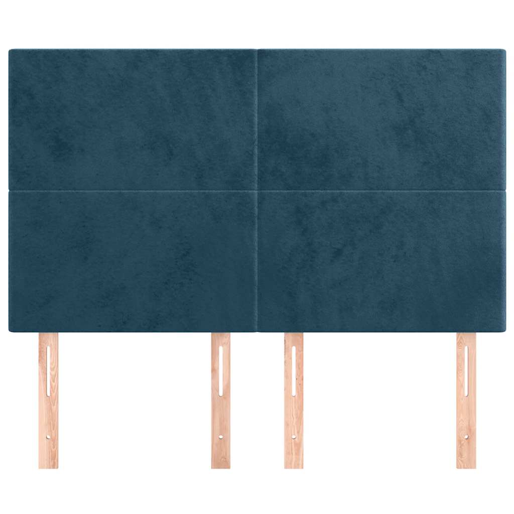 Kopfteil Hellgrau 80x5x118/128 cm Samt