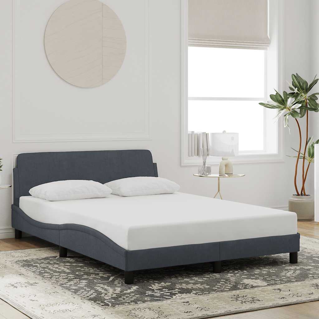 Bettgestell "Dover" Hellgrau 80x200 cm Samt