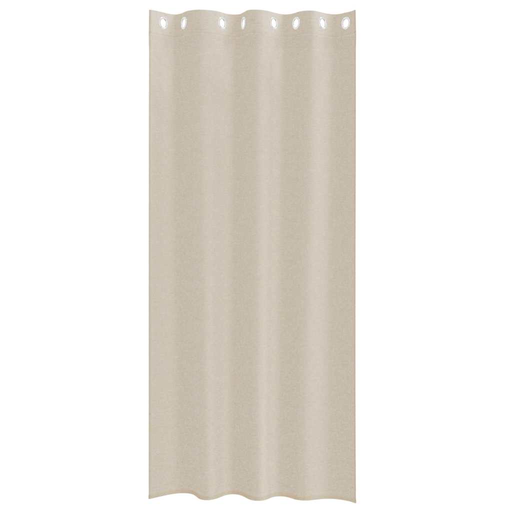 Voile-Vorhang mit Vorhängen 2 pcs Weiß 140 x 140 cm Polyester