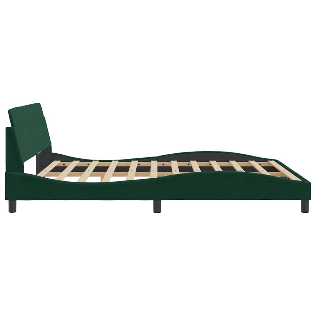 Bettgestell "Dover" Hellgrau 80x200 cm Samt