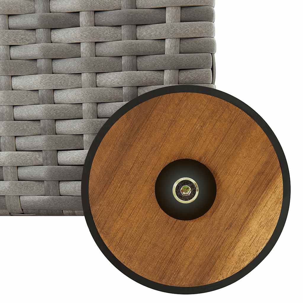 Garten-Auflagenbox Schwarz 120x65x61 cm Poly Rattan