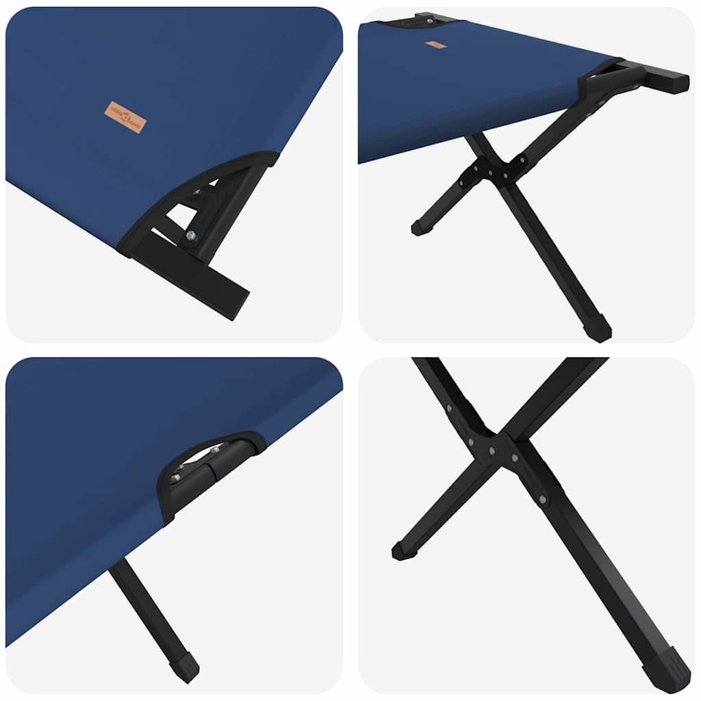Klapp Schlafbett fürs Camping Blau 193 x 69 x 45 cm
