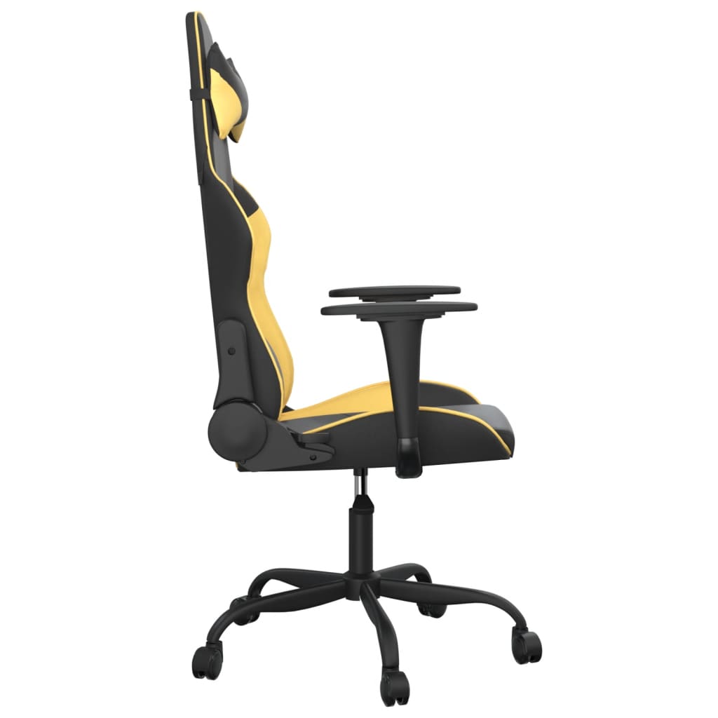 Gaming-Stuhl mit Massagefunktion Schwarz und Rot Kunstleder
