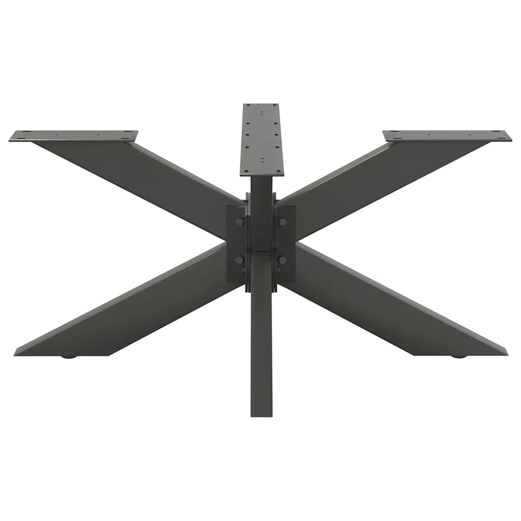Couchtischbein in Spinnenform Naturstahl 98x58x(42-43) cm Stahl