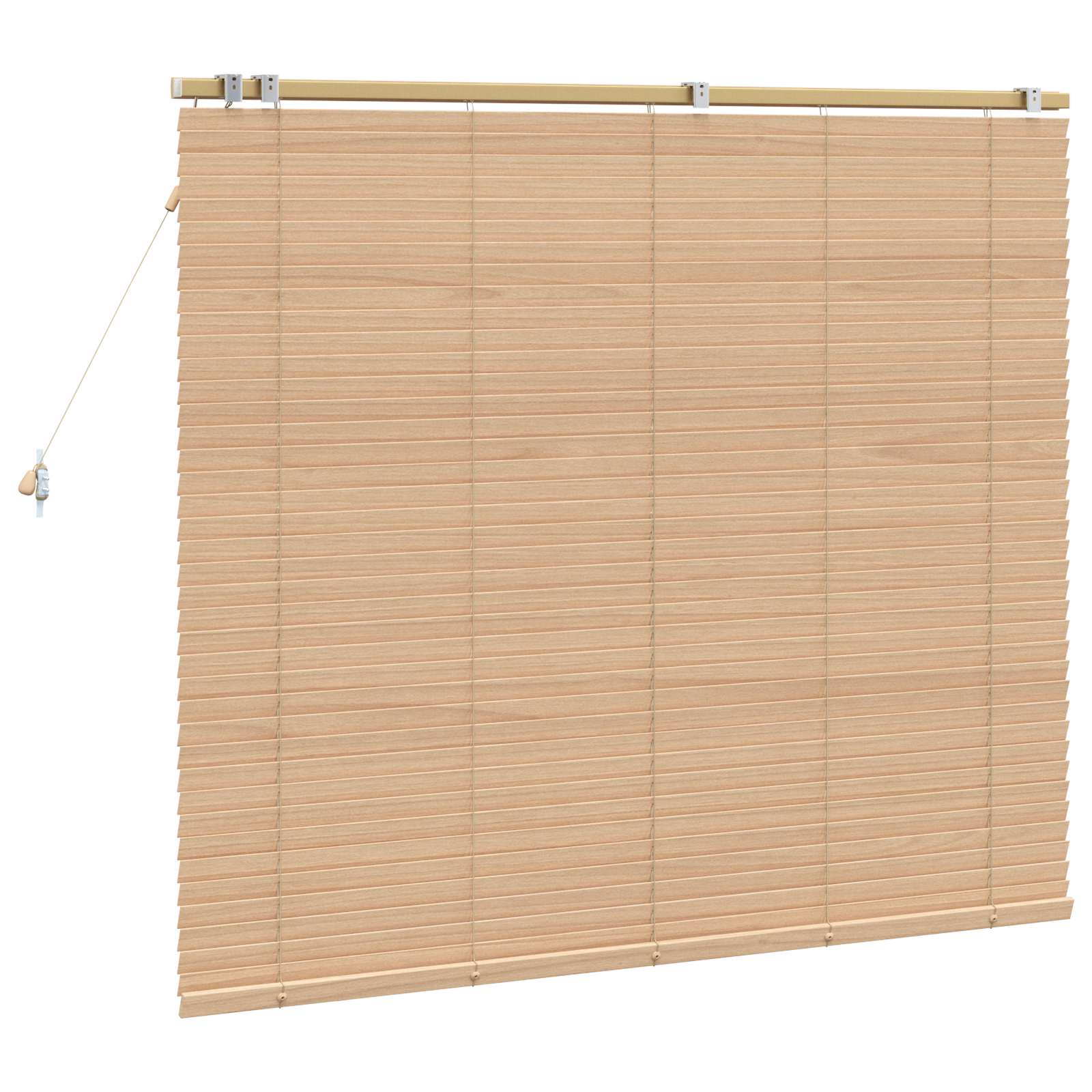 Jalousie Eichenoptik 40 x 130 cm 35 mm Massives Paulownia-Holz