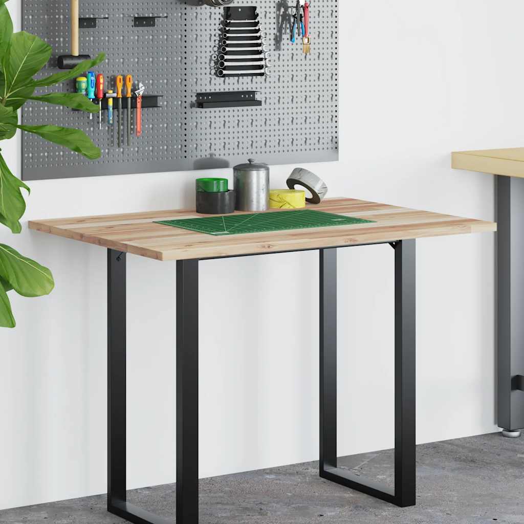 Schreibtischplatte Unbehandelt 60x50x2 cm Massivholz Akazie