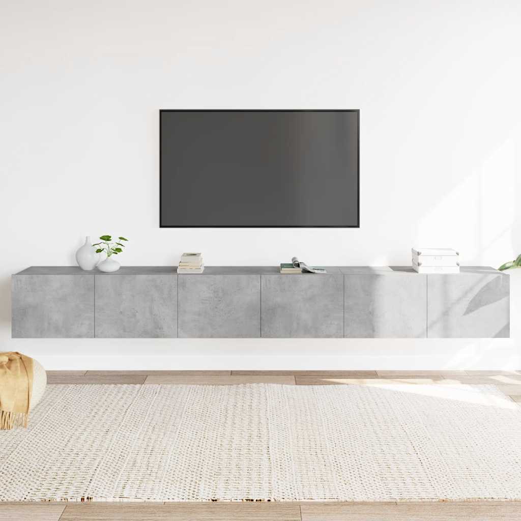 3-tlg. TV-Schrank-Set Weiß Holzwerkstoff