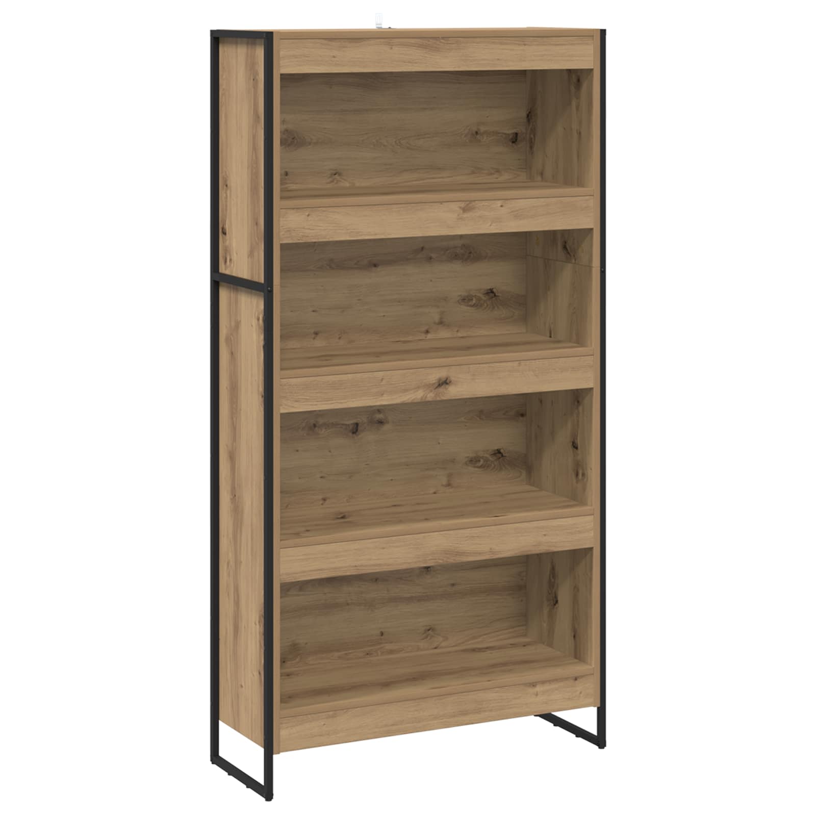 Bücherregal 2 pcs Schwarz Eichen-Optik 60 x 30 x 189,5 cm