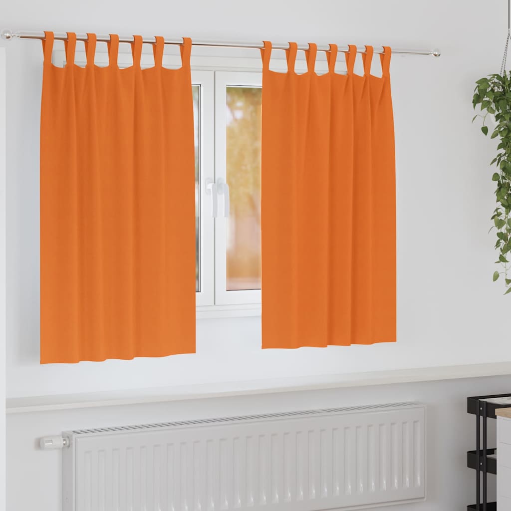 Verdunkelungs-Vorhänge mit Ringen 2 pcs Beige 140 x 140 cm