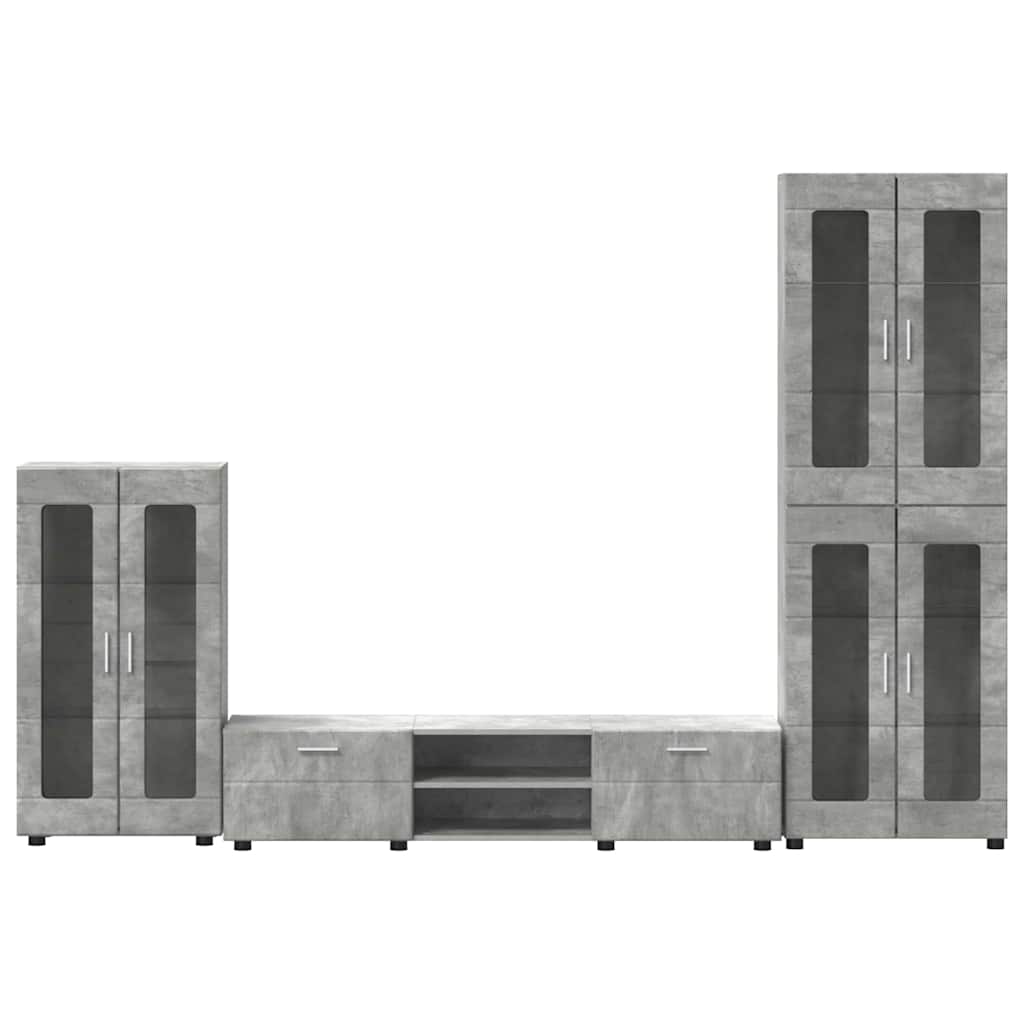 Highboard mit Regal FLORIN Weiß 60 x 35 x 182 cm Holzwerkstoff