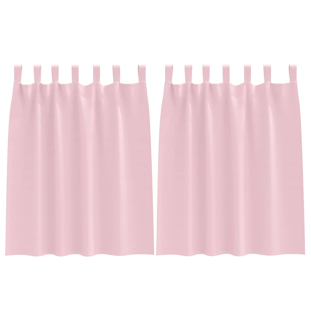 Verdunkelungs-Vorhänge mit Ringen 2 pcs Beige 140 x 140 cm