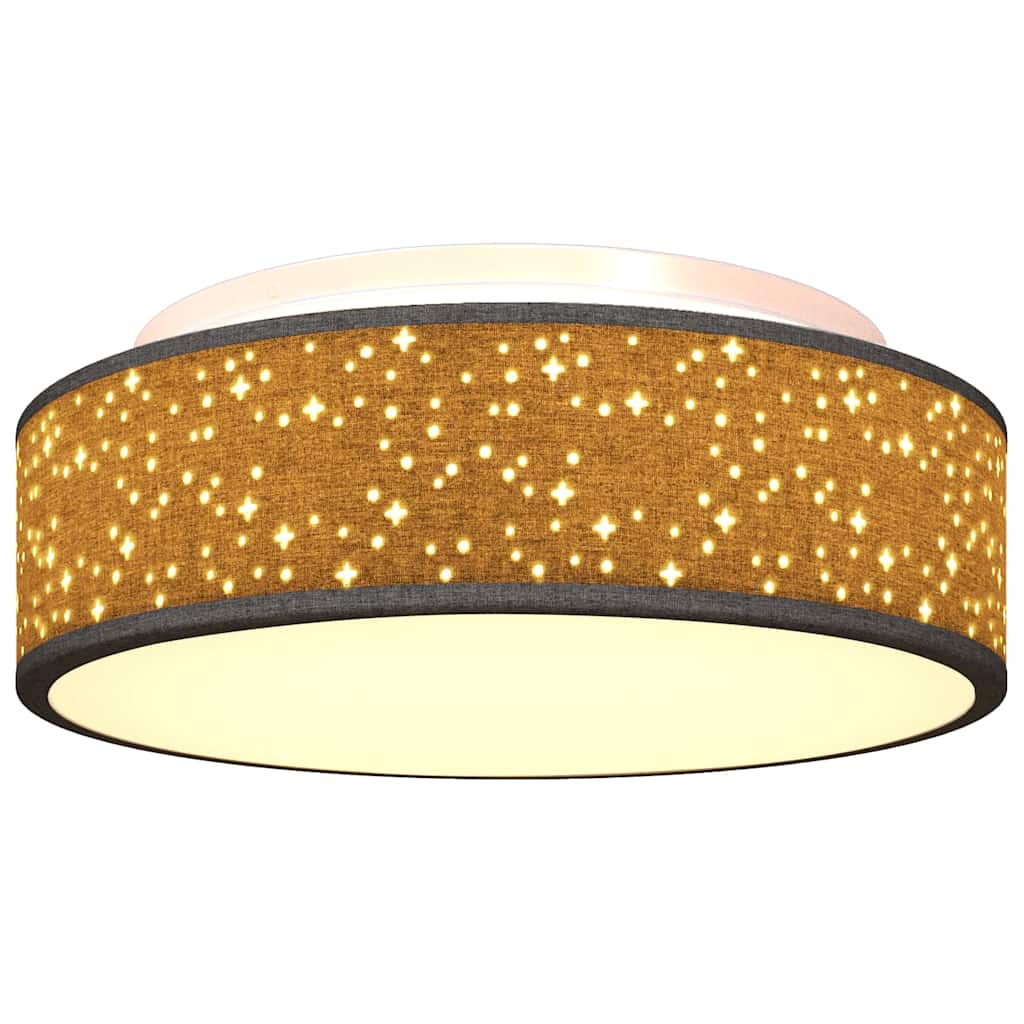 Deckenlampe mit Strahlern Schwarz 30 x 30 x 13,5 cm Stoff